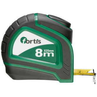 Fortis Taschenbandmaß Bandstopp 8mx25 mm