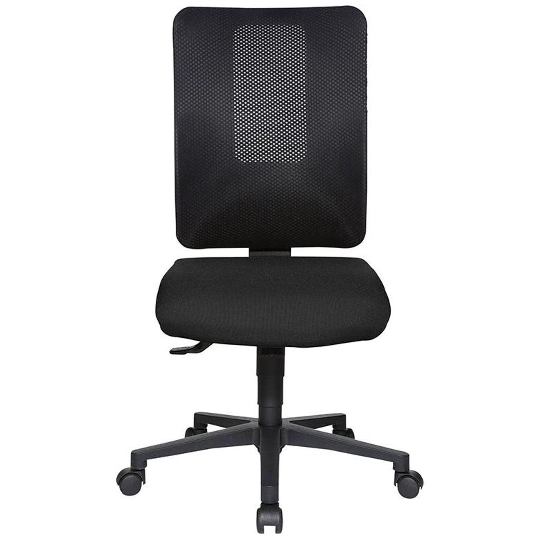 Office swivel chair Topstar Open X N without armrests, Black, New, Ergonomic chair - ideal for flexible working