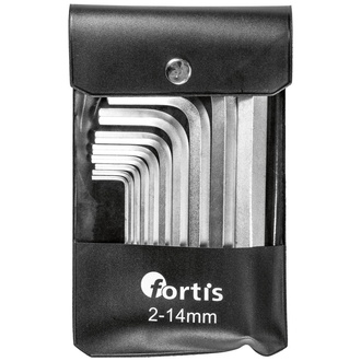 Fortis Winkelschraubendreher-Satz 10-tlg. 2-14 mm