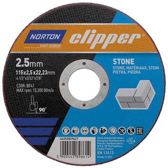 Norton Clipper Trennscheibe Stein C30R-115x2.5x22.23 mm