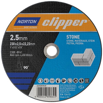 Norton Clipper Trennscheibe Stein C30R-230x2.5x22.23 mm