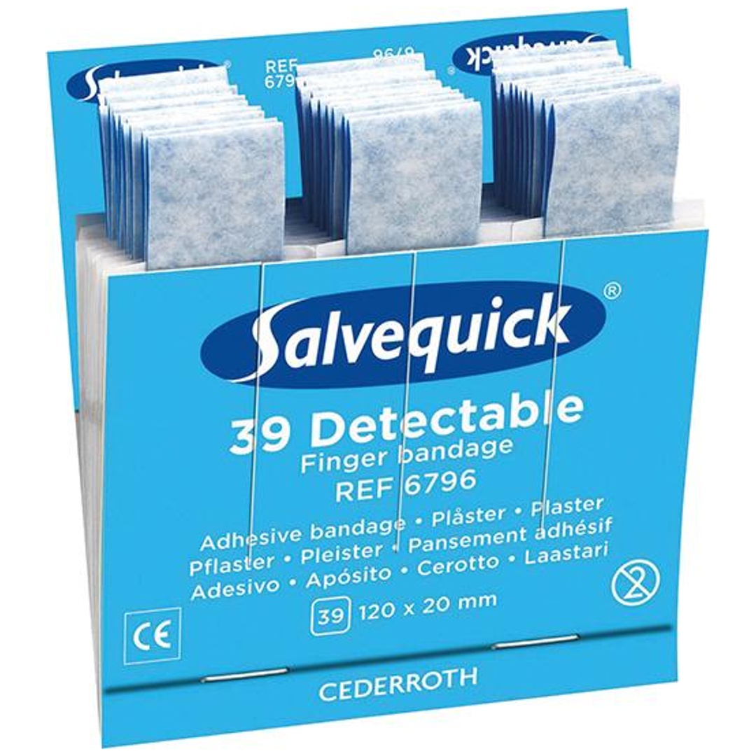 Salvequick Nachfüller 1x39 Pflaster, detektierbar