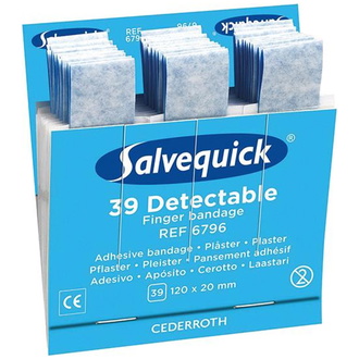 Salvequick Salvequick Nachfüller 1x39 Pflaster, detektierbar