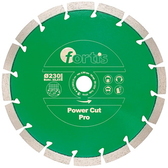 Fortis Diamant-Trennscheibe Power Cut Pro Ø 115 mm lasersegmentiert 12 mm Bohrung 22,2 mm