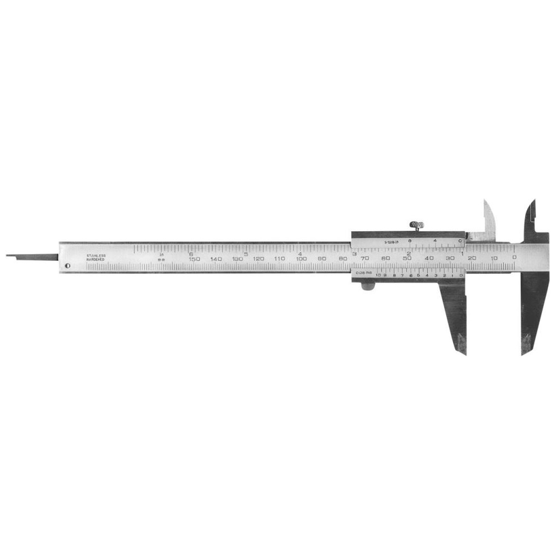 Fortis Taschenmessschieber links150mm Festst.