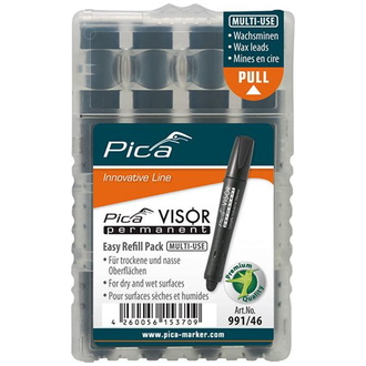 Pica Minen-Set für Permanentmarker VISOR Industrial schwarz