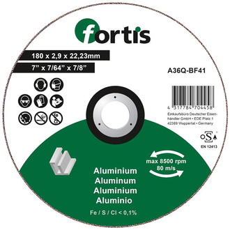 Fortis Trennscheibe ALU-NE 180 x 2,9mm gerade