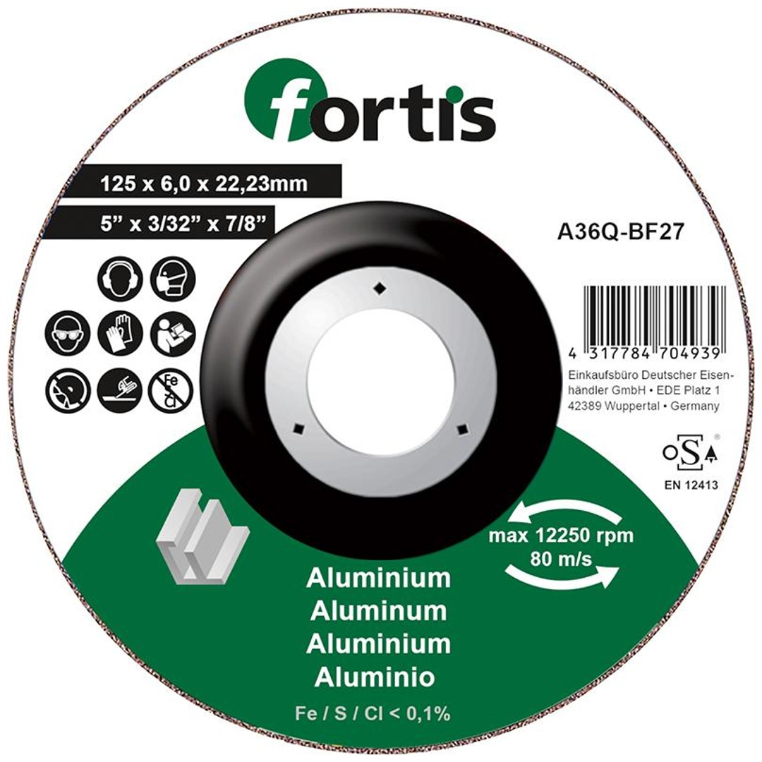 Fortis Schruppscheibe ALU-NE 125 x 6,0 mm