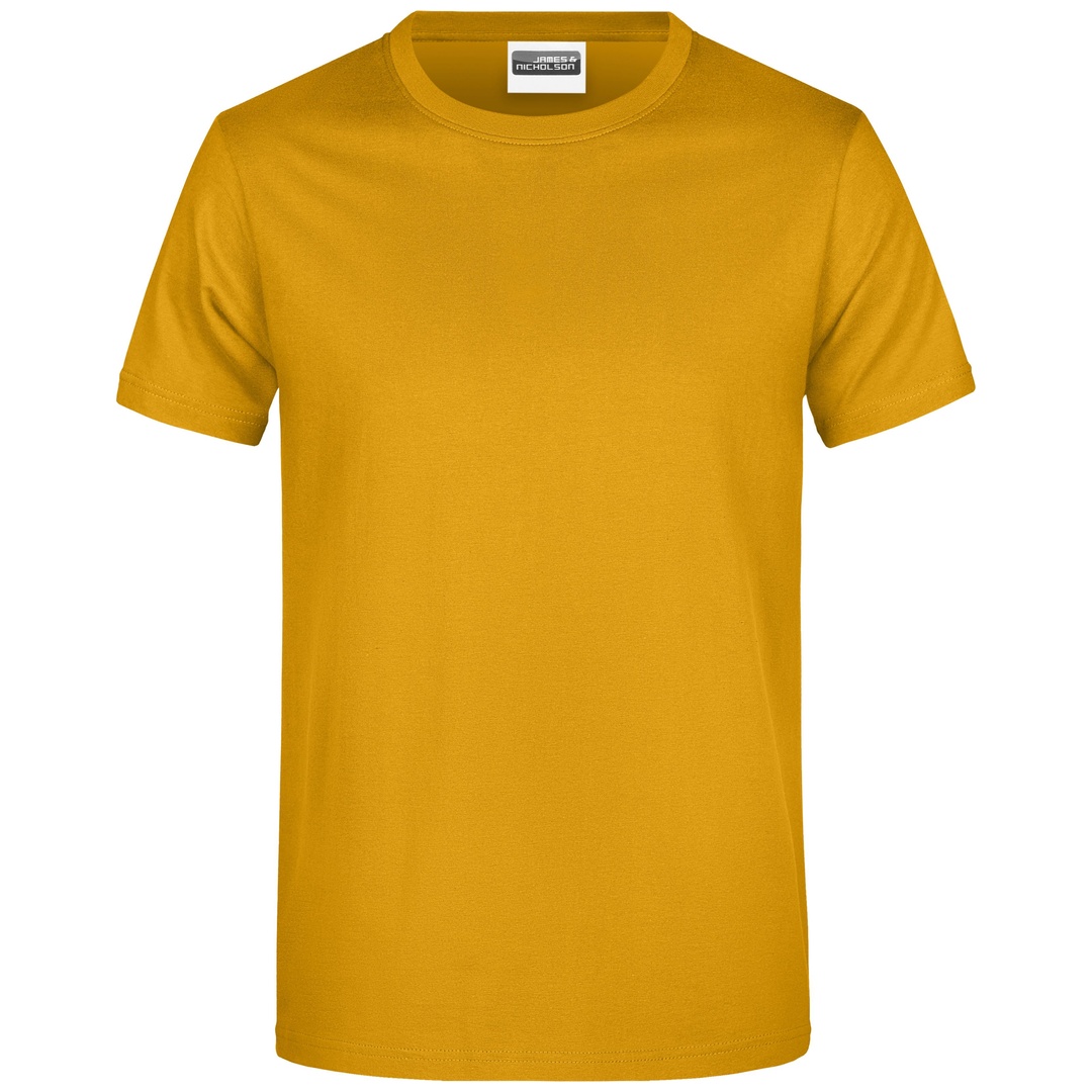 James & Nicholson Basic T-Shirt Man 150 JN797 Gr. L Gold-yellow