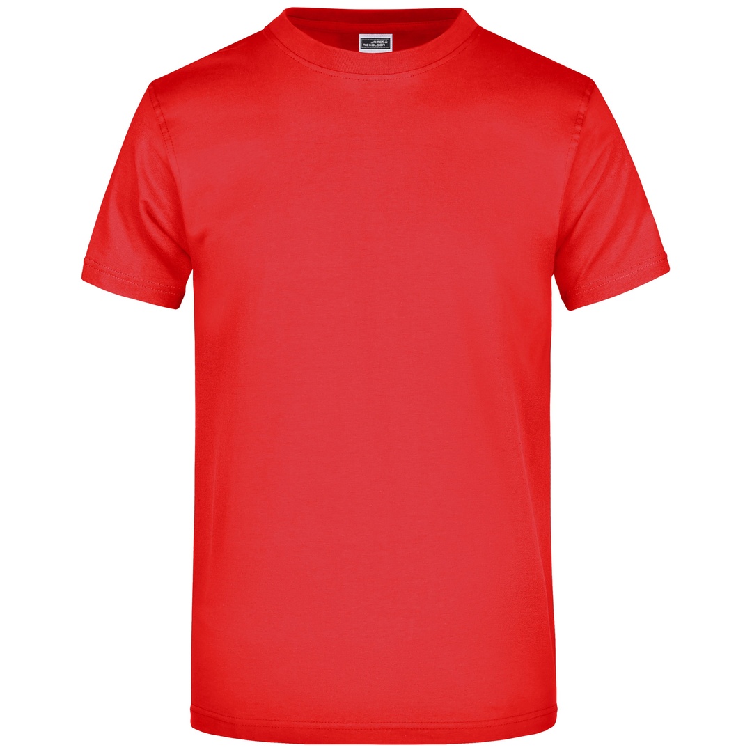 James & Nicholson Damen/Herren Komfort T-Shirt JN002 Gr. 4XL tomato