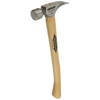 Milwaukee Titanhammer mit Hickorystiel Stiletto Ti14SC-H18, 457 mm lang, glatt