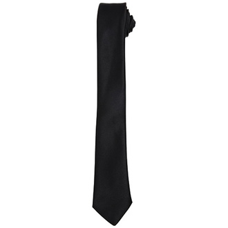 Premier Workwear Schmale Krawatte Black 144 x 5 cm