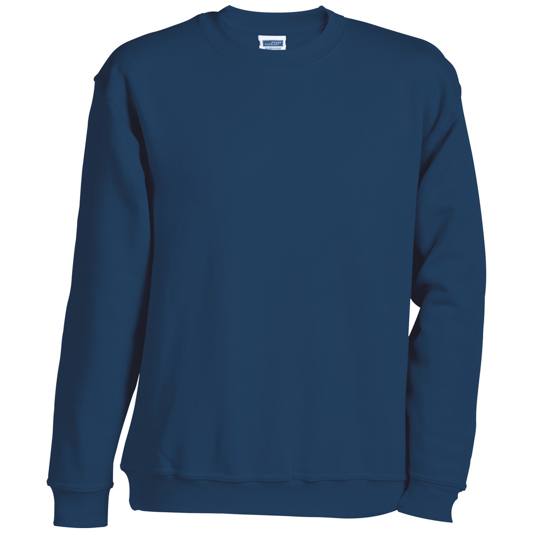 James & Nicholson Rundhals-Sweatshirt JN040 Gr. XL navy