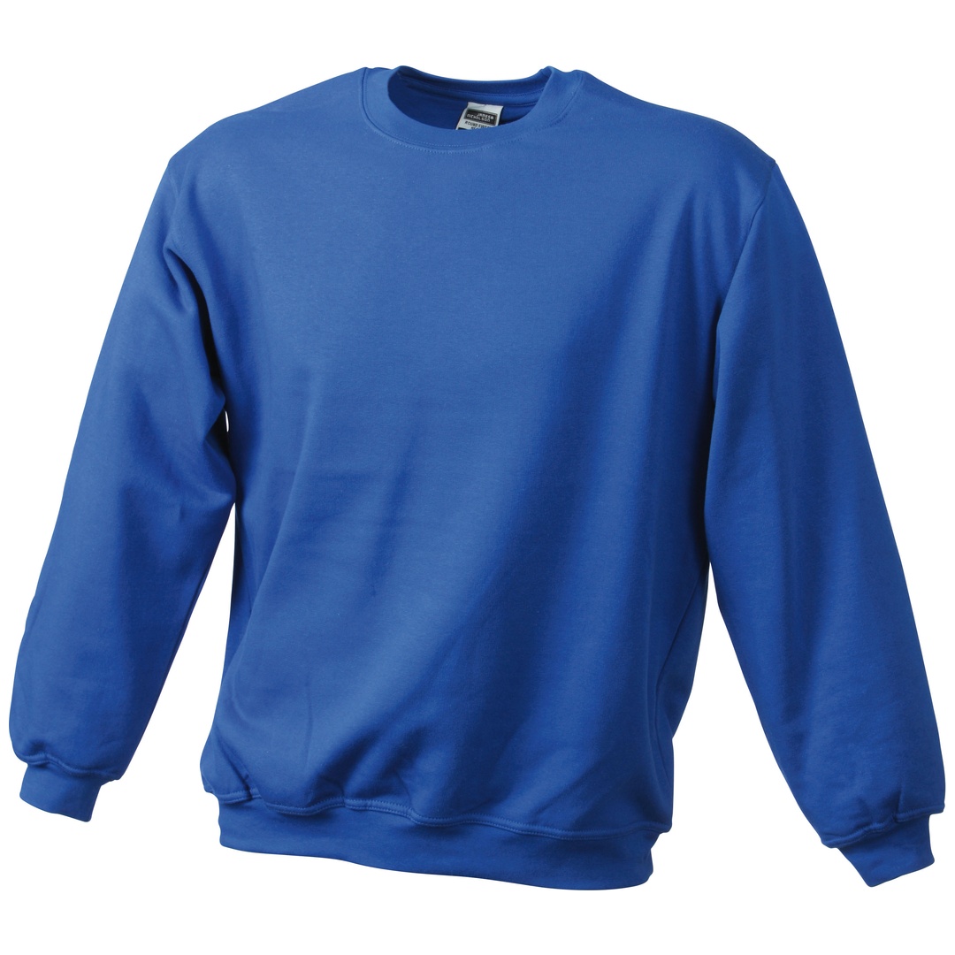James & Nicholson Rundhals-Sweatshirt JN040 Gr. 5XL royal