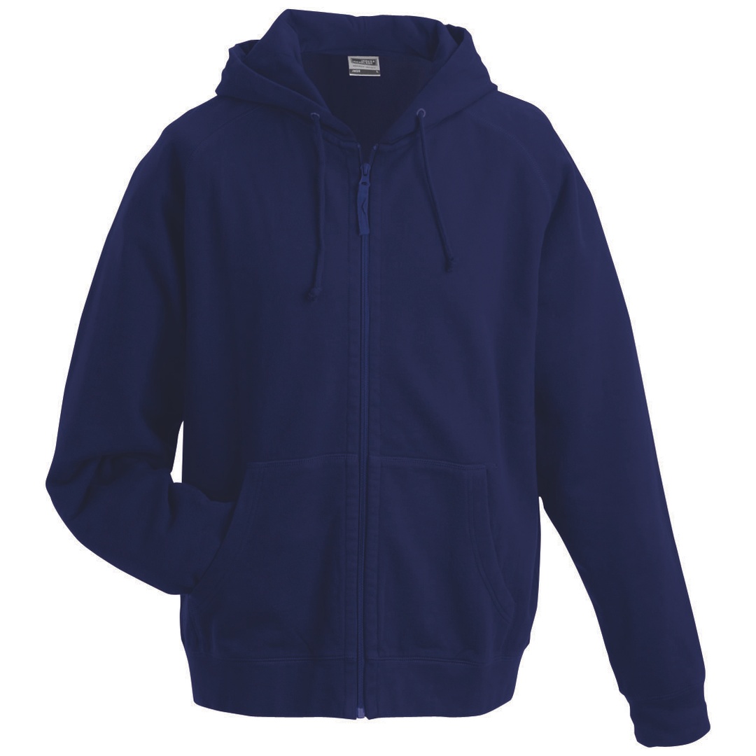 James & Nicholson Kapuzenjacke aus French-Terry JN059 Gr. XL navy