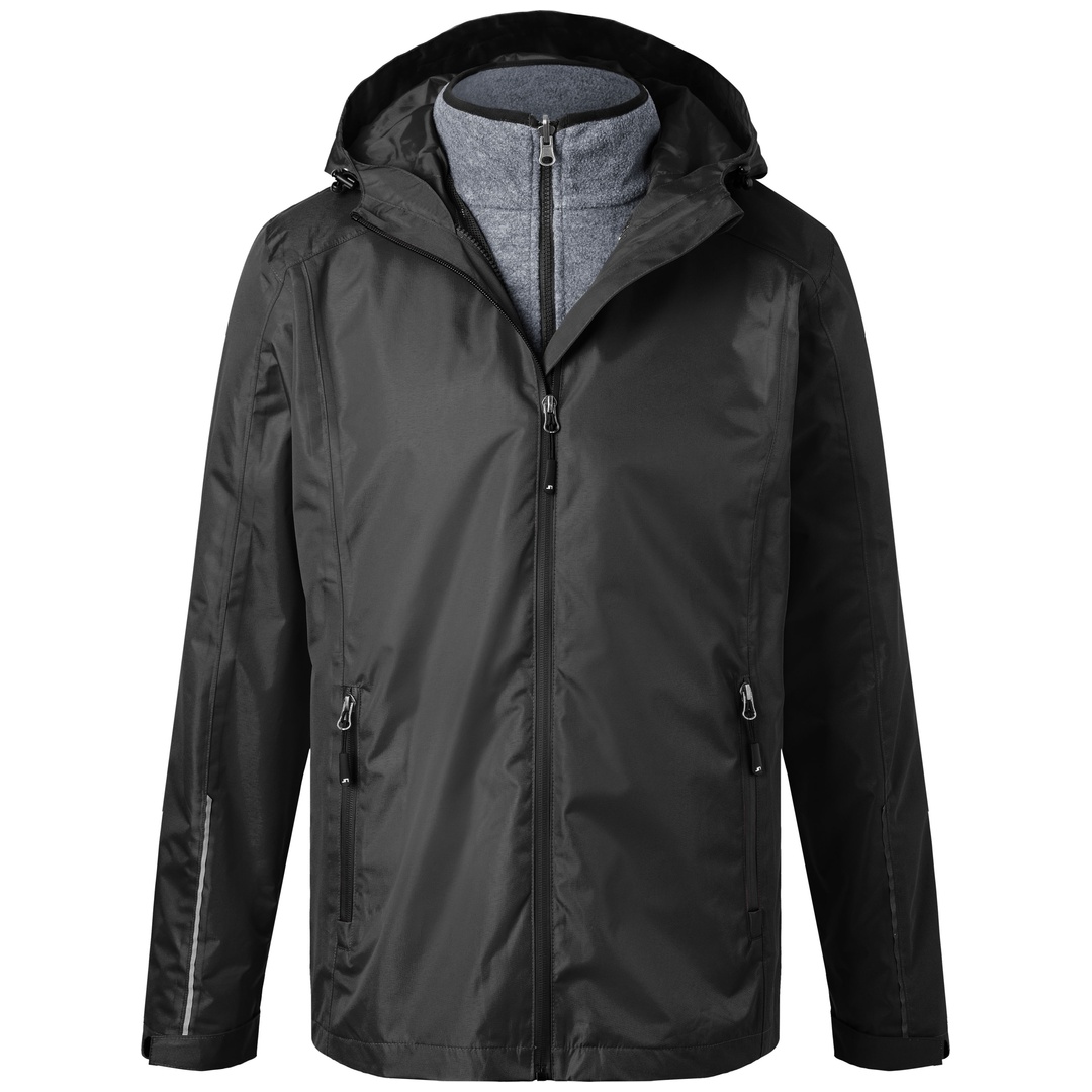 James & Nicholson Funktionelle Doppeljacke Herren JN1154 Gr. L black/black