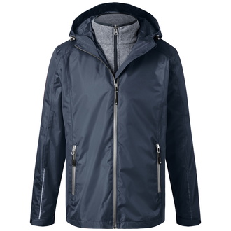 James & Nicholson Funktionelle Doppeljacke Herren JN1154 Gr. 3XL navy/silver