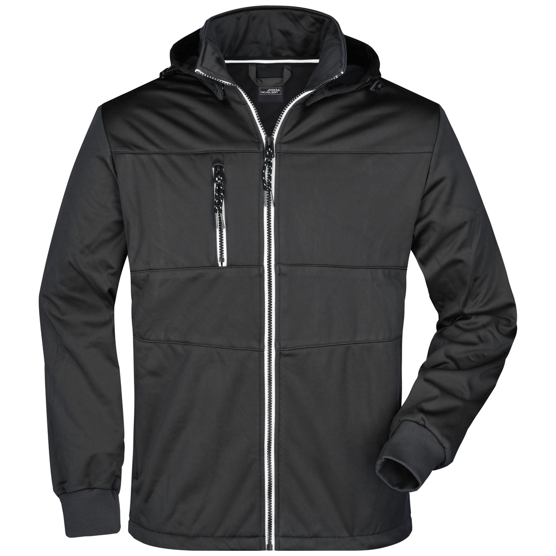 James & Nicholson Mens Maritime Jacket JN1078 Gr. L black/black/white