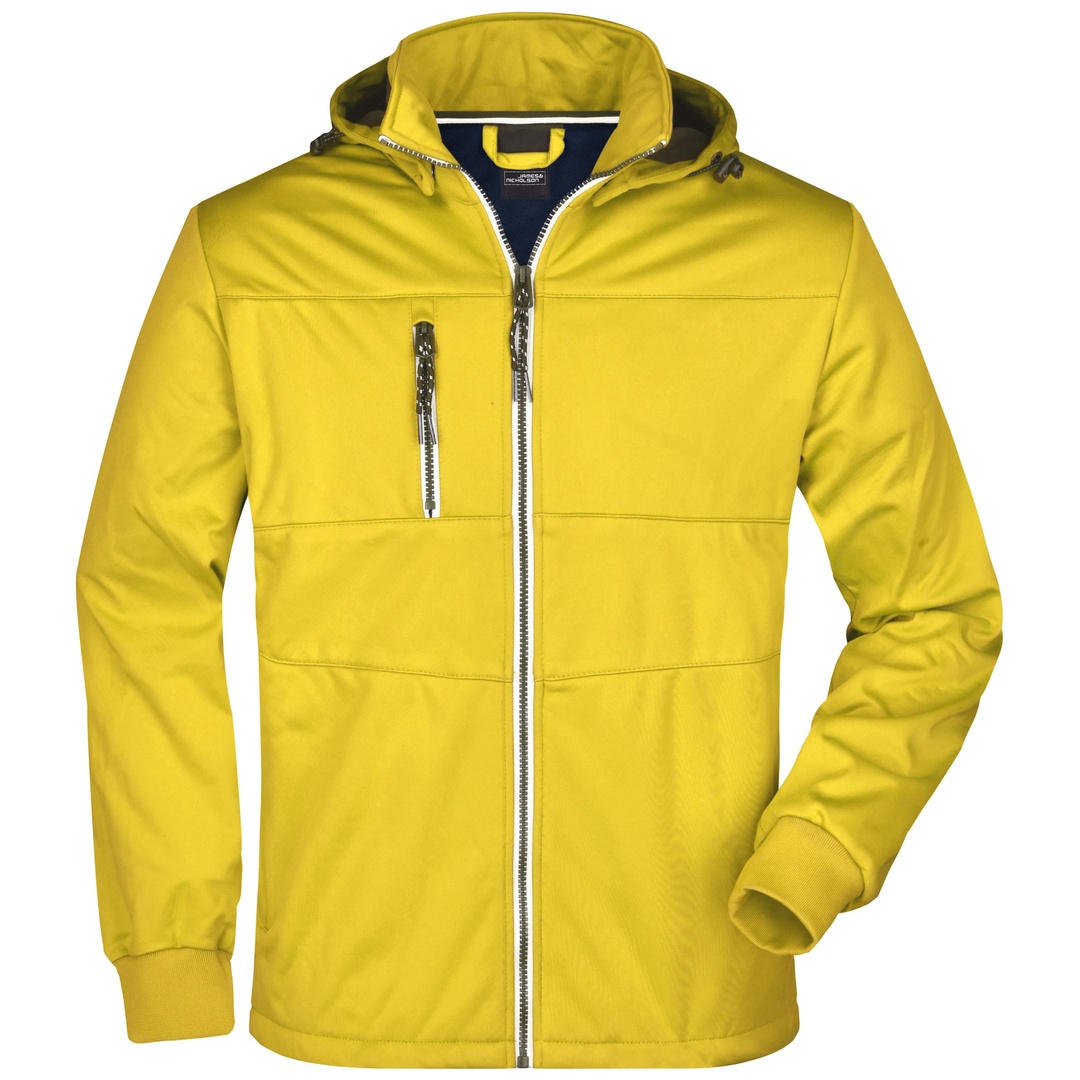 James & Nicholson Mens Maritime Jacket JN1078 Gr. 3XL sun-yellow/navy/white