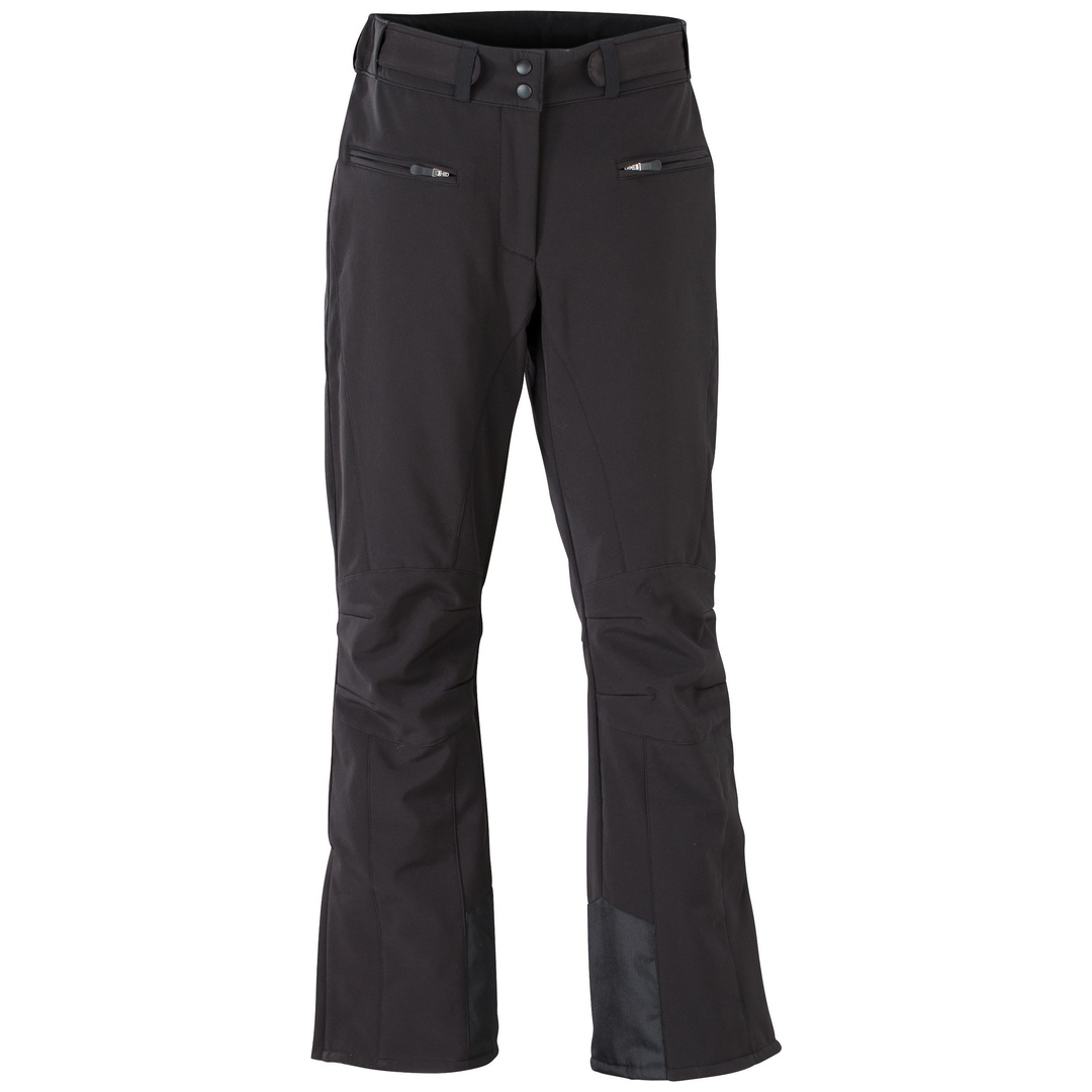 James & Nicholson Elastische, gefütterte Softshellhose - Ladies Wintersport Pants - black - Gr. M - JN1051