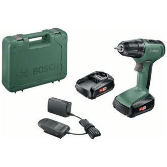 Bosch Akku-Zweigang-Bohrschrauber UniversalDrill 18, 2x Akkus PBA 18V 1,5 Ah, Ladege.