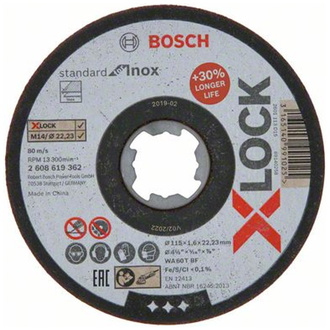 Bosch X-LOCK Standard for Inox, 115 x 1,6 mm, T41