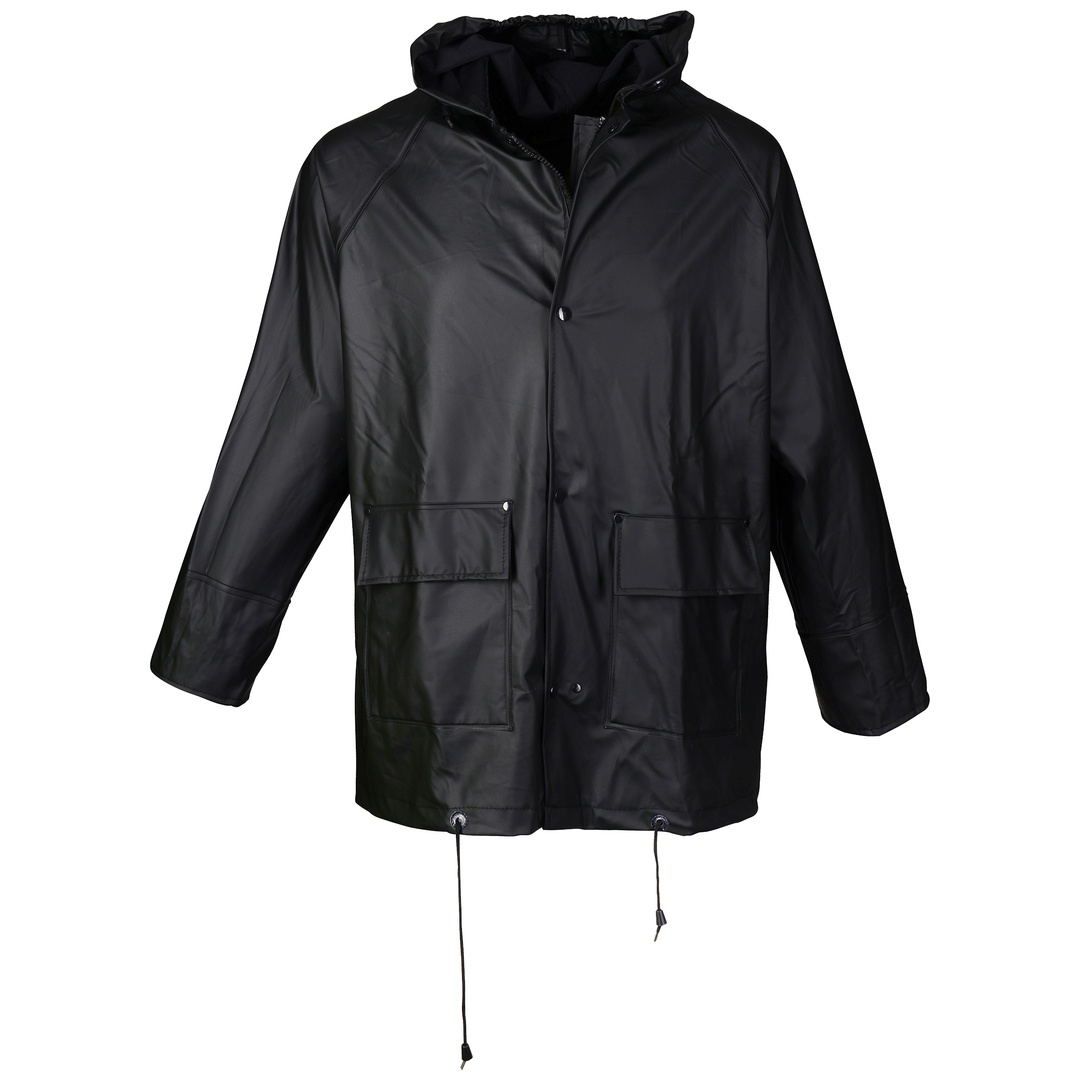 Asatex Regenjacke PJC-10 PU-Stretch Gr. M schwarz