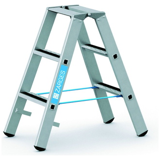 ZARGES Stufenleiter R13step B 2x3 Stufen Leiterlänge 0,88 m Arbeitshöhe 2,30 m