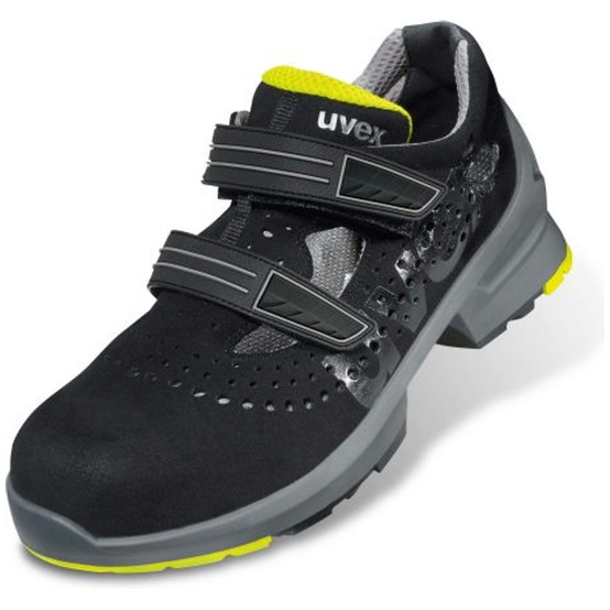 UVEX Sicherheitssandale uvex 1 8542 S1 ESD SRC DGUV W11 Gr. 45 schwarz/lime - 3