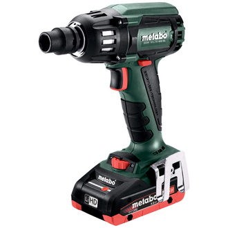 Metabo Akku-Schlagschrauber SSW 18 LTX 400 BL, incl. 2x Akku LiHD/4 Ah, Ladegerät, metaBOX