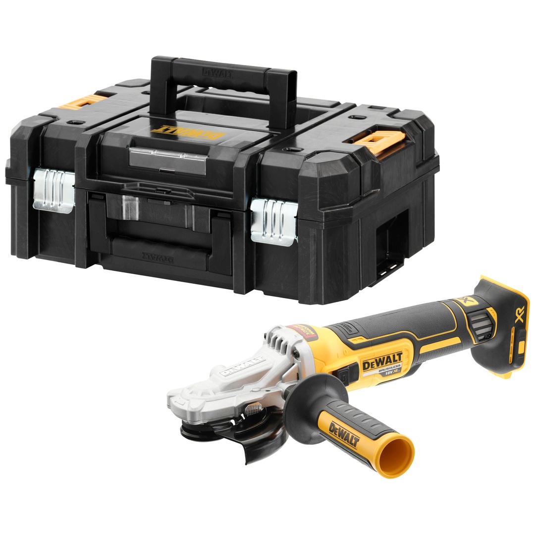 DeWalt Akku-Flachkopf-Winkelschleifer 125 mm, 18 V (Basisversion)