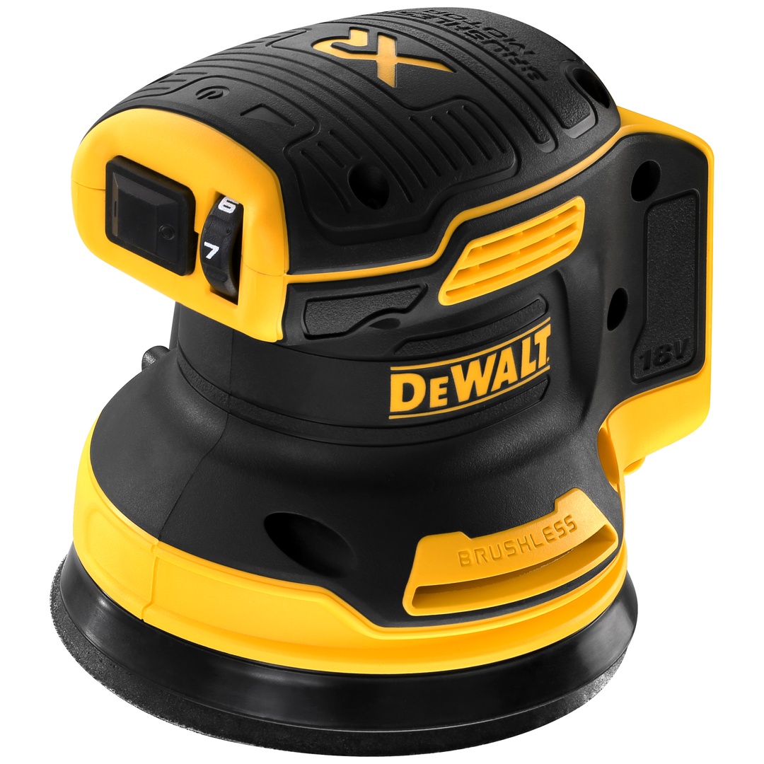 DeWalt Akku-Exzenterschleifer 18V (Basisversion), incl. Staubfangsack, TSTAK-Box