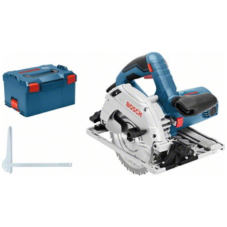 Bosch Handkreissäge GKS 55 + GCE, incl. Sägeblatt, Zubehör, L-BOXX