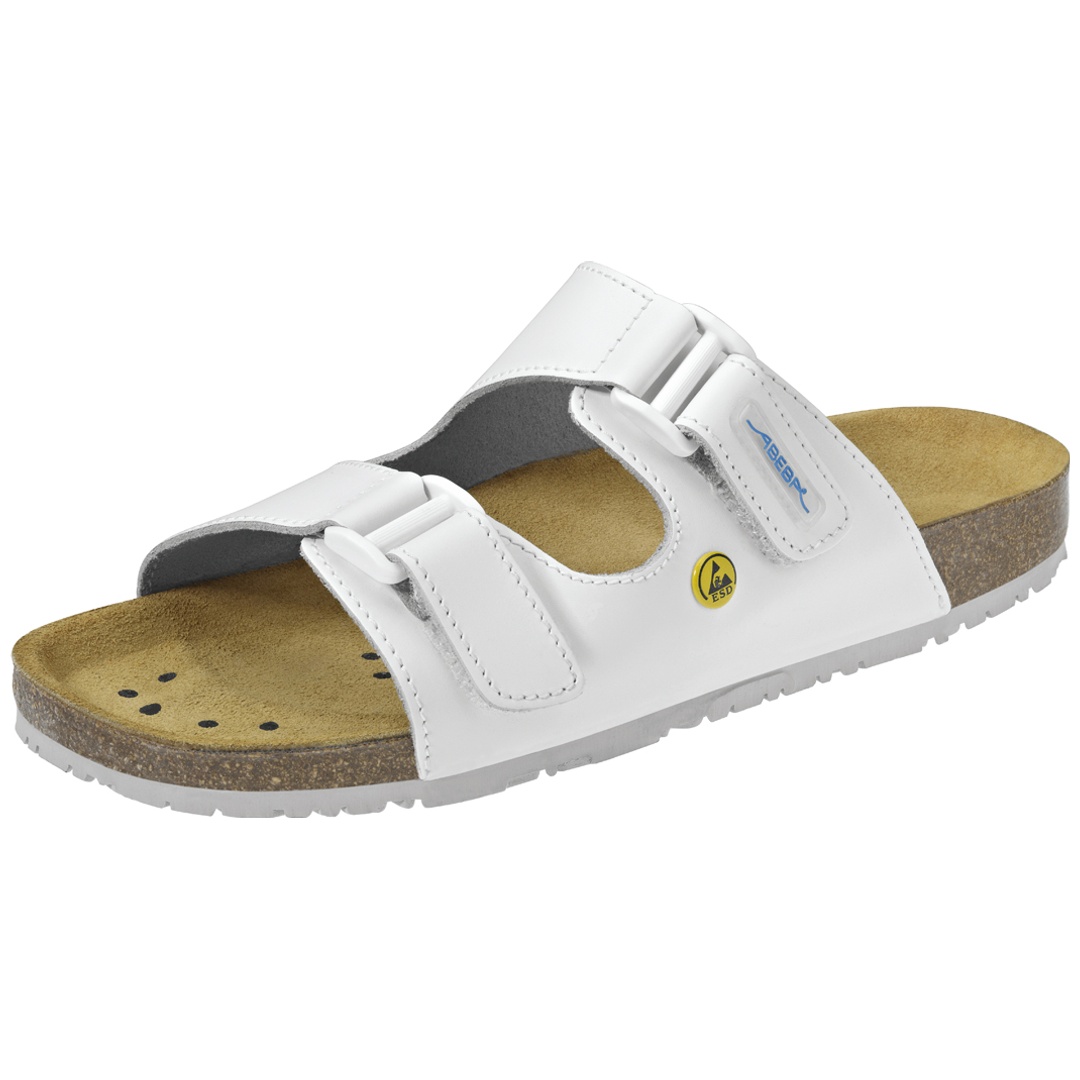 Abeba Pantolette Nature 4080 OB ESD SRC Gr. 39 weiß