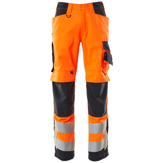 Mascot SAFE SUPREME leichte Warnschutz-Sommerhose 20879 Gr. 82C44 hi-vis orange/schwarzblau