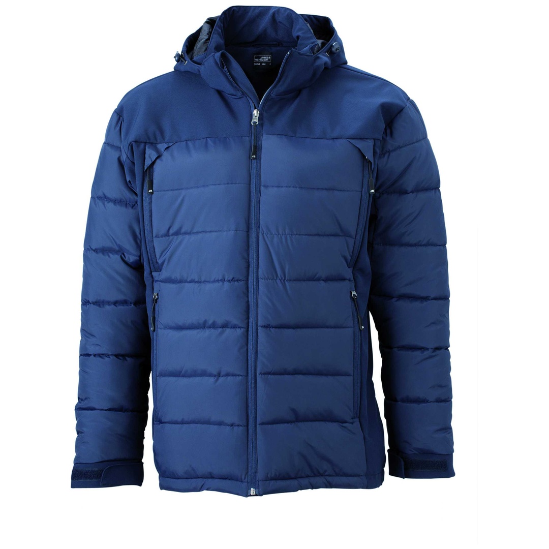 James & Nicholson Mens Outdoor Hybrid Jacket JN1050 Gr. S navy