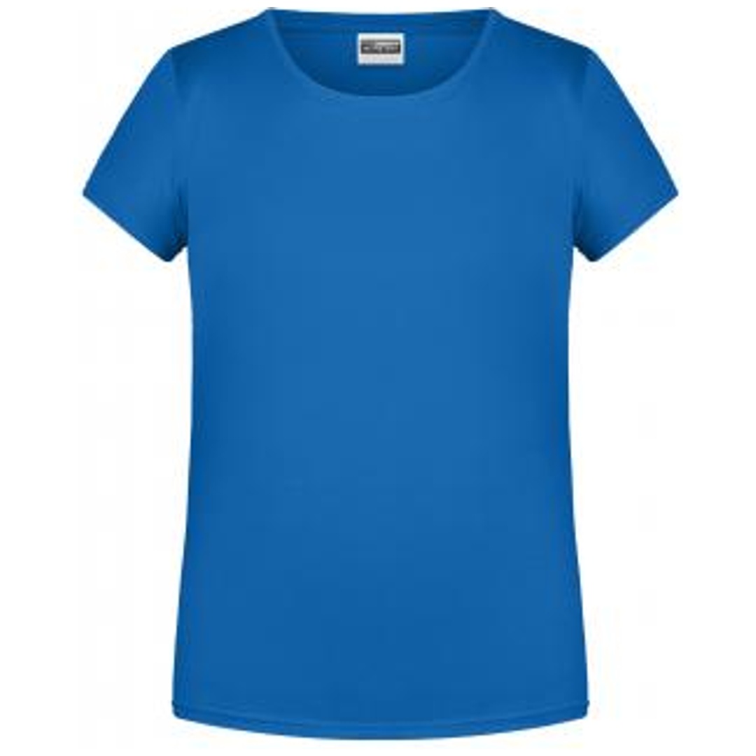James & Nicholson T-Shirt für Mädchen in klassischer Form 8007G Gr. XL-146/152 cobalt