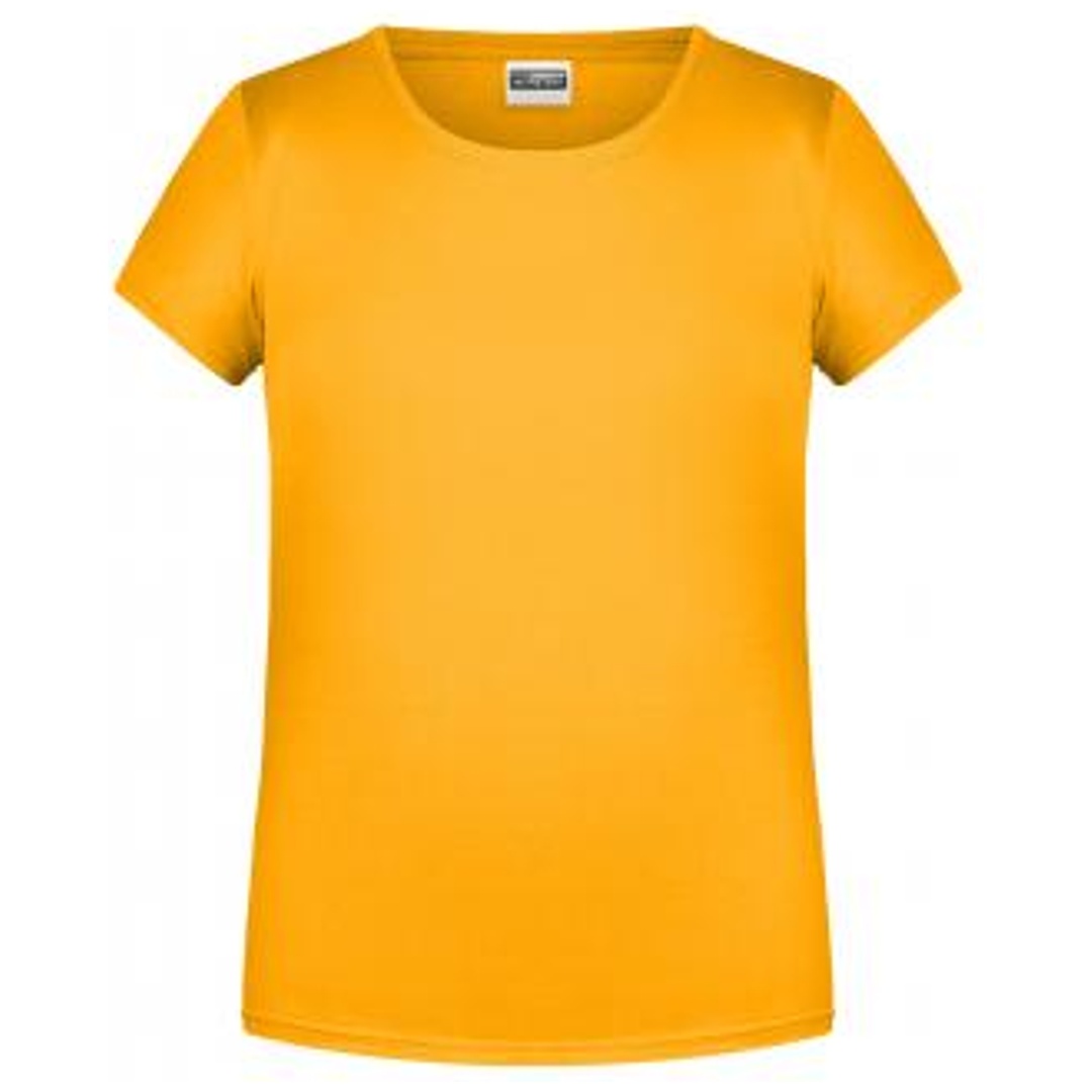 James & Nicholson T-Shirt für Mädchen in klassischer Form 8007G Gr. S-110/116 gold-yellow