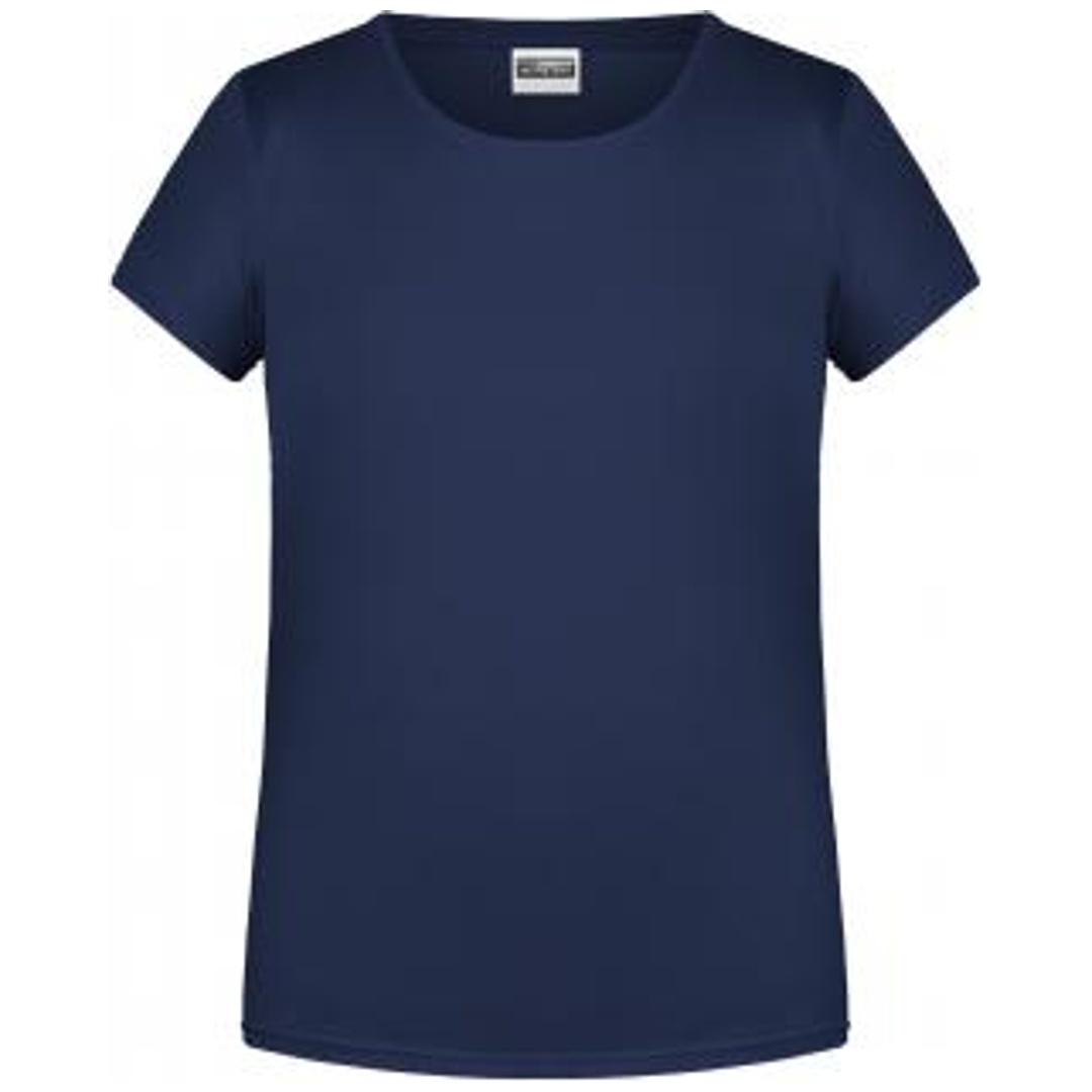 James & Nicholson T-Shirt für Mädchen in klassischer Form 8007G Gr. XL-146/152 navy