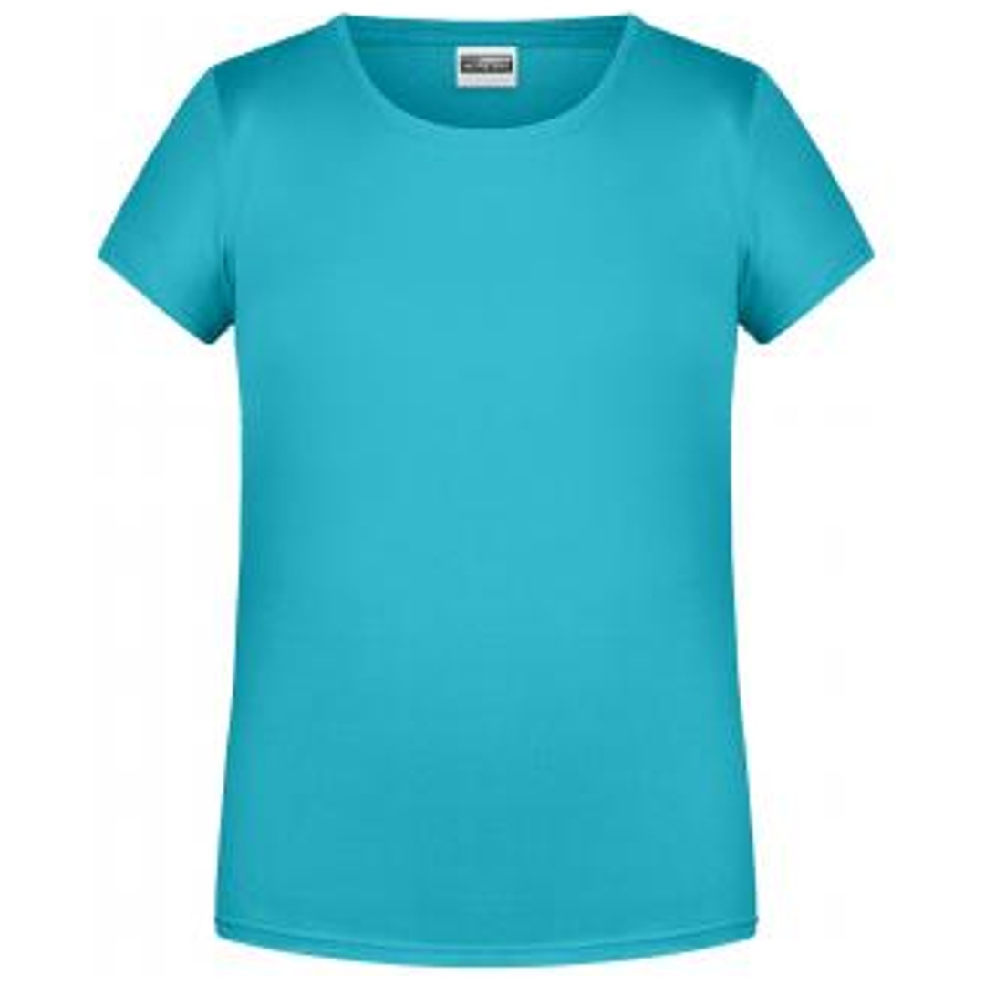 James & Nicholson T-Shirt für Mädchen in klassischer Form 8007G Gr. 2XL-158/164 pacific