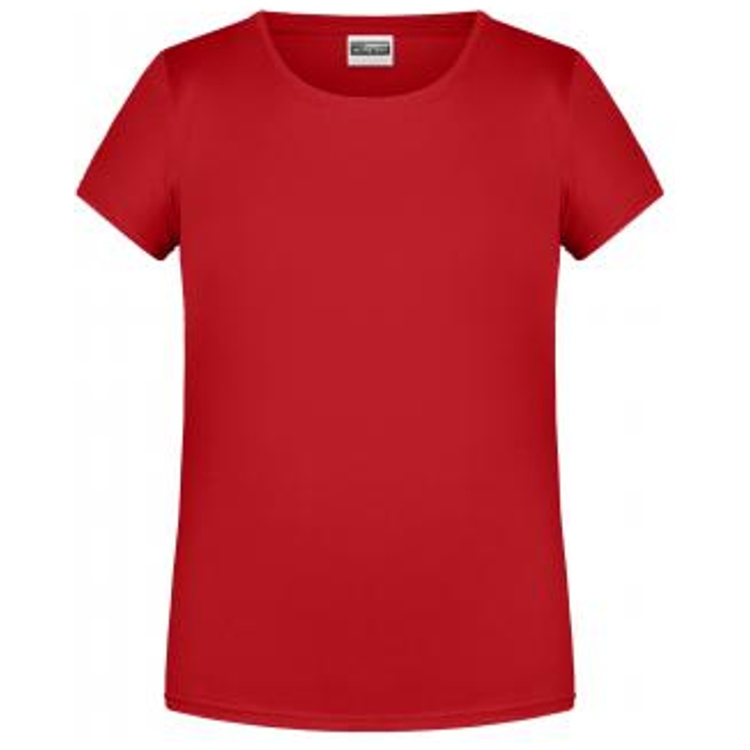James & Nicholson T-Shirt für Mädchen in klassischer Form 8007G Gr. L-134/140 red