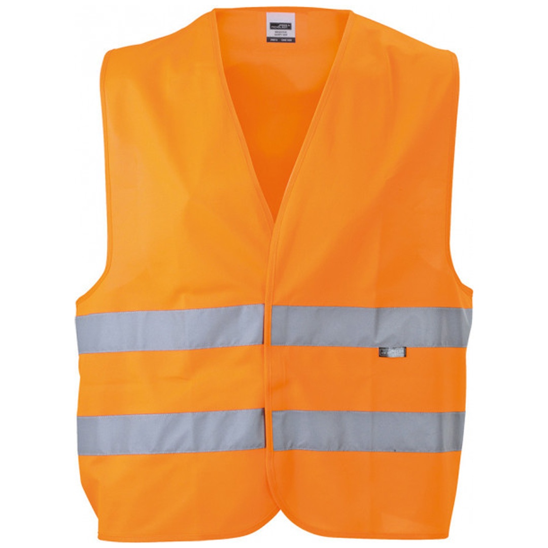 James & Nicholson Warnweste Kinder JN815K Einheitsgröße fluorescent-orange