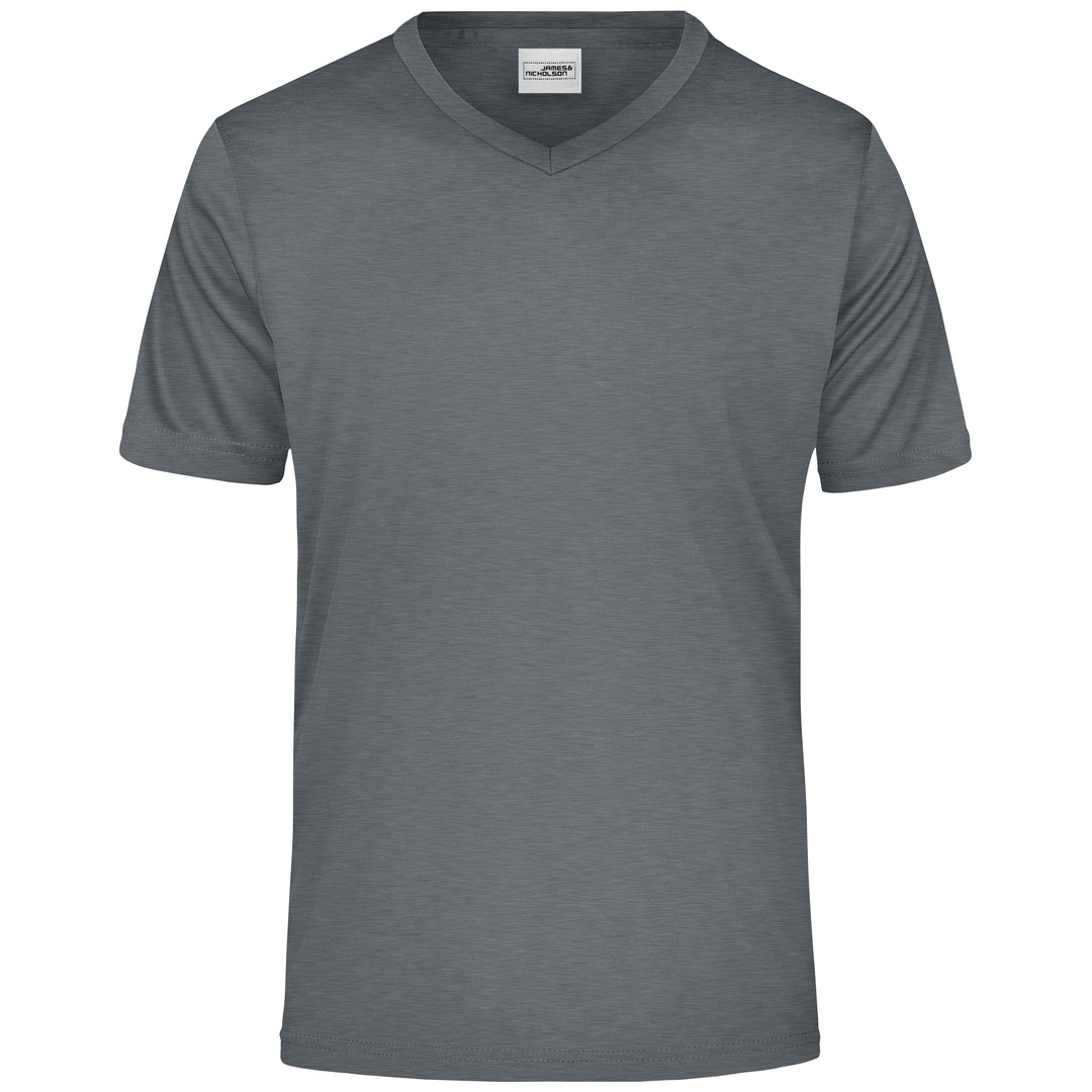 James & Nicholson Herren T-Shirt Active-V JN736 Gr. XL dark-melange