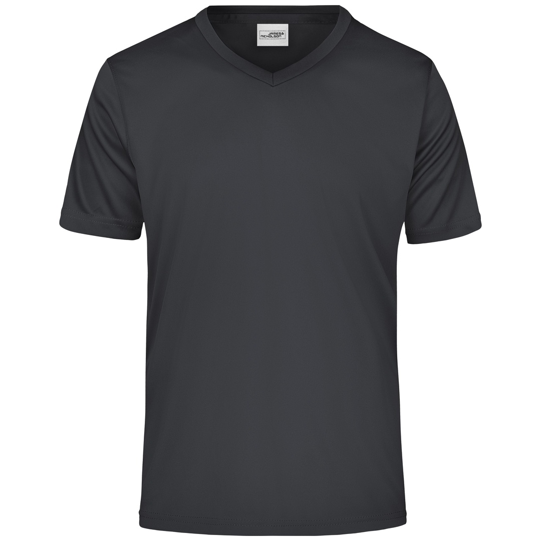 James & Nicholson Herren T-Shirt Active-V JN736 Gr. L black
