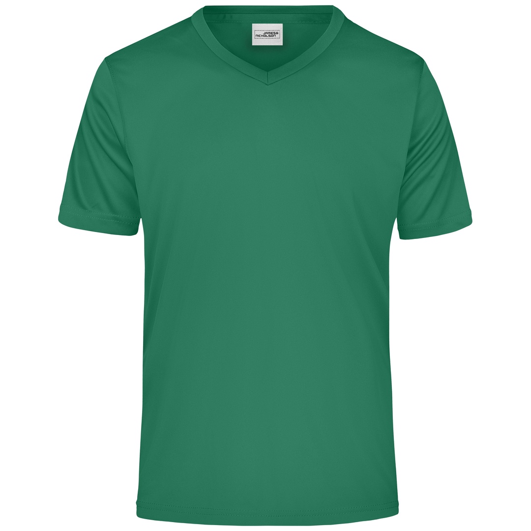 James & Nicholson Herren T-Shirt Active-V JN736 Gr. L green