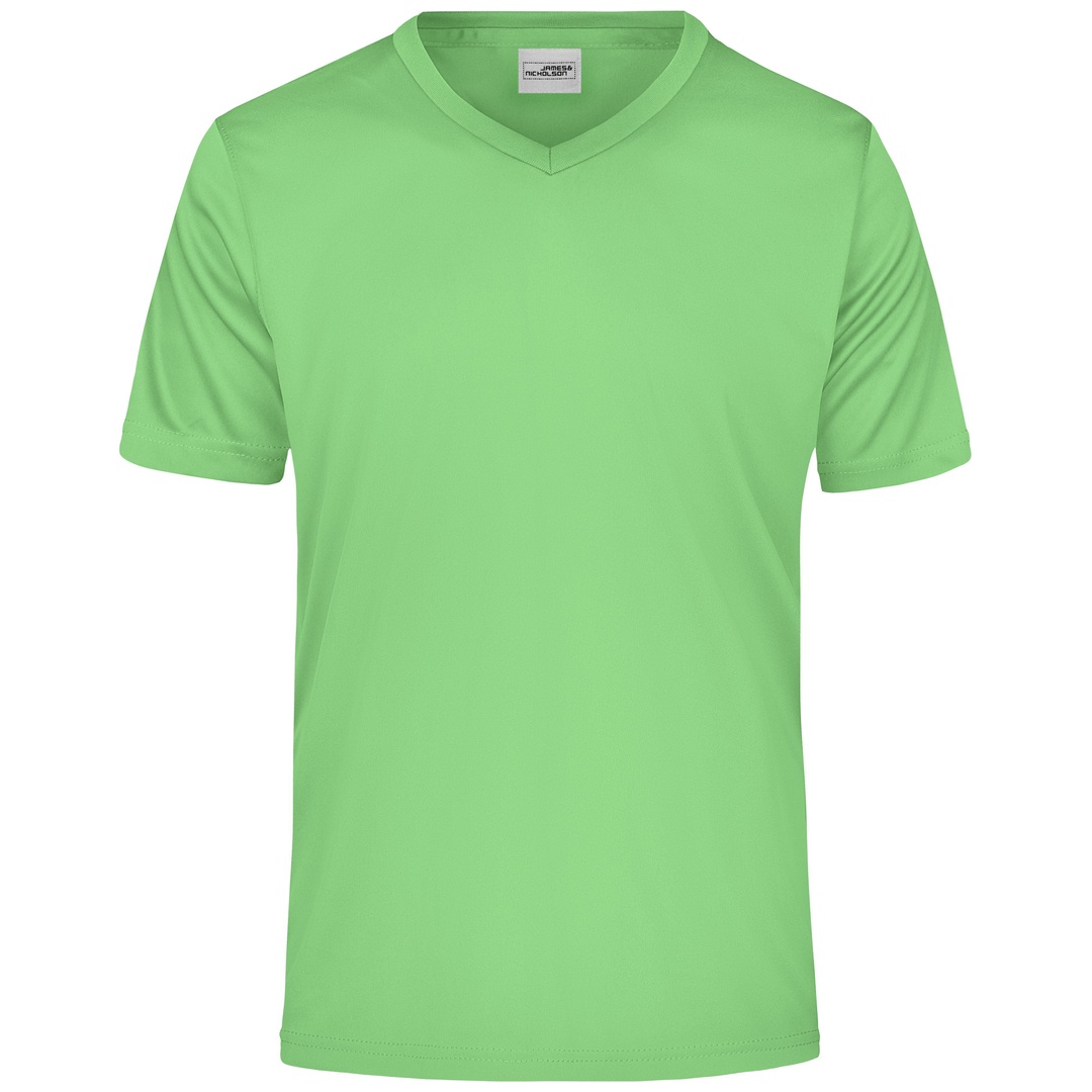 James & Nicholson Herren T-Shirt Active-V JN736 Gr. 2XL lime-green