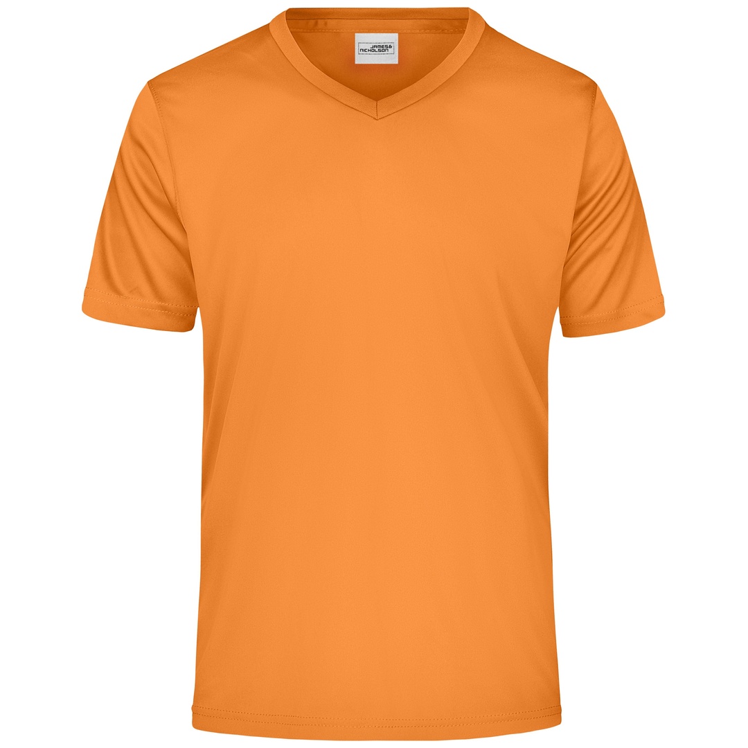 James & Nicholson Herren T-Shirt Active-V JN736 Gr. M orange