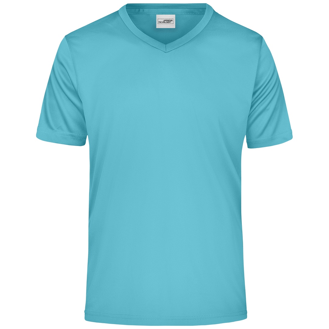 James & Nicholson Herren T-Shirt Active-V JN736 Gr. M pacific