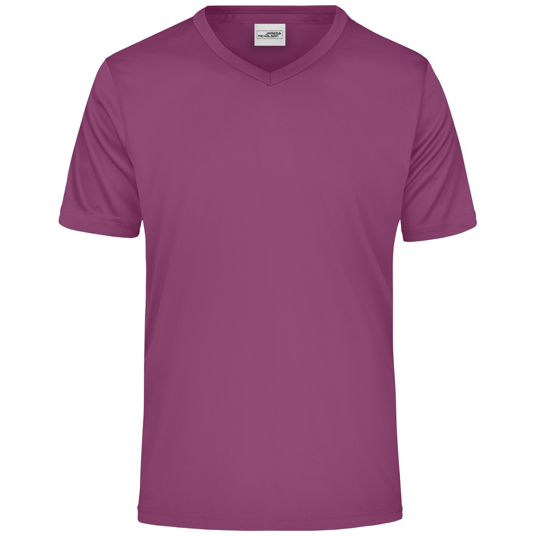 James & Nicholson Herren T-Shirt Active-V JN736 Gr. L purple