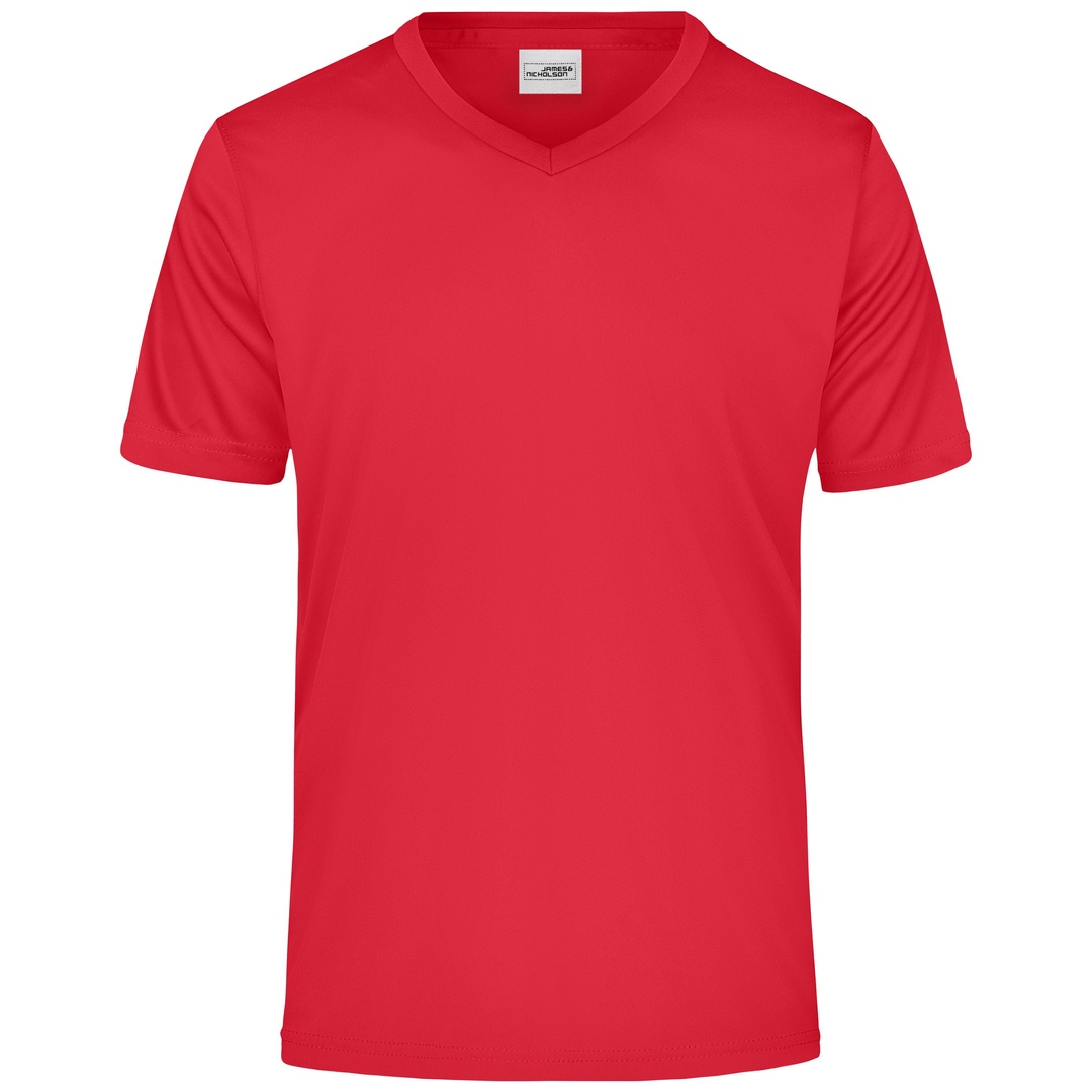 James & Nicholson Herren T-Shirt Active-V JN736 Gr. 3XL red